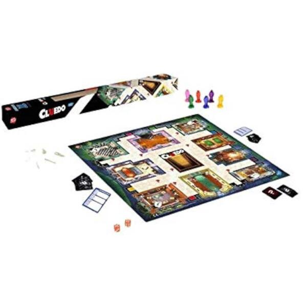 Hasbro Cluedo Junior Spiel inkl. XL Spielmatte | Waschbar und nassfest | 61 x 61 cm