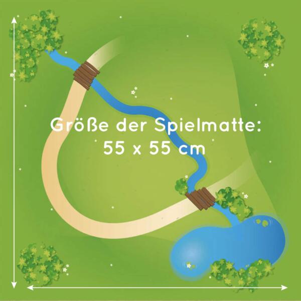 Spielmatte – Kleine Landschaft mit Bach