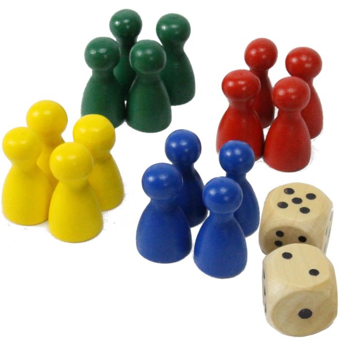 Spielmatte „Rausschmeißer“ Ludo Gesellschaftsspiel